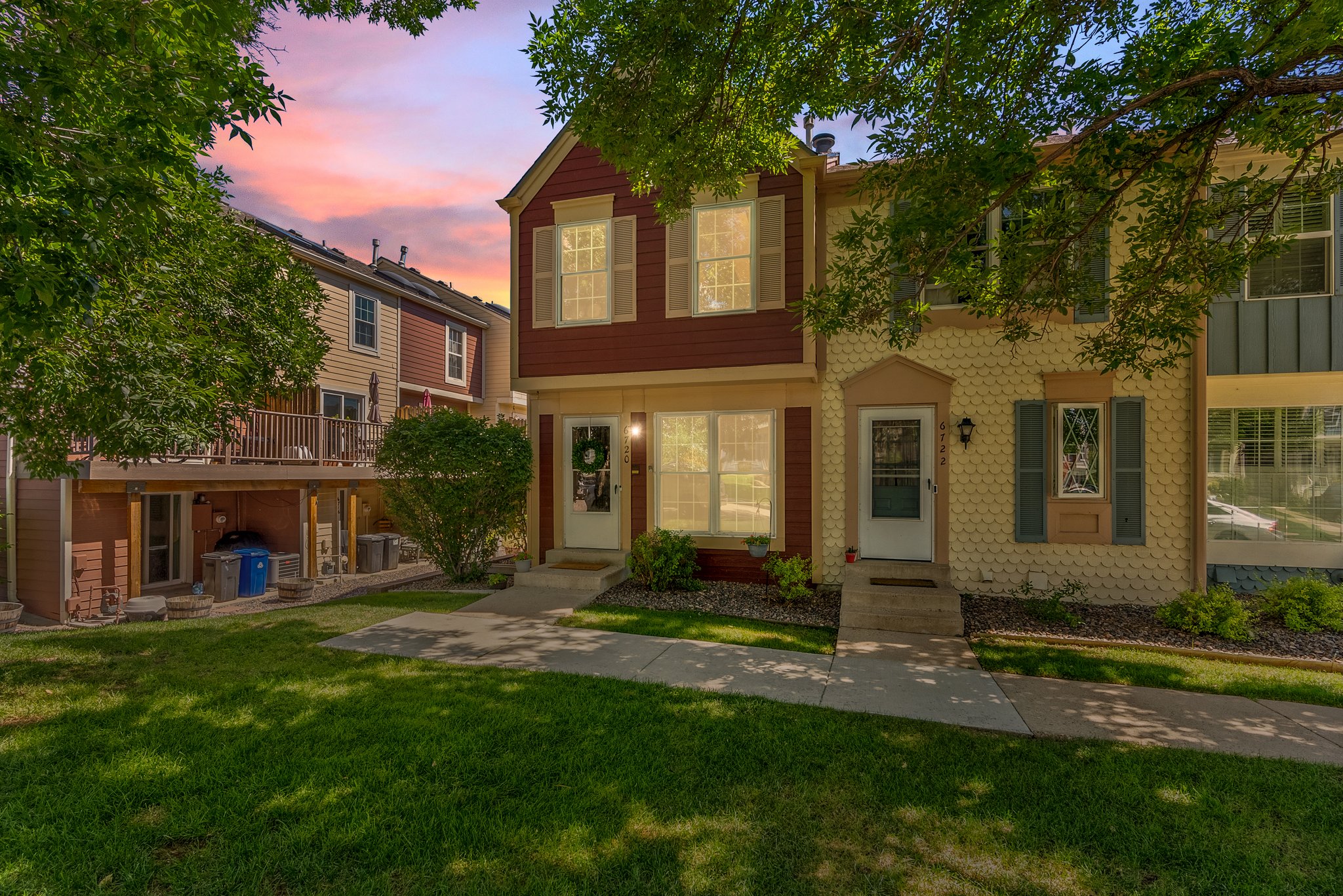 Exterior of 6720 S Holland Way townhome in Dutch Ridge Littleton Colorado